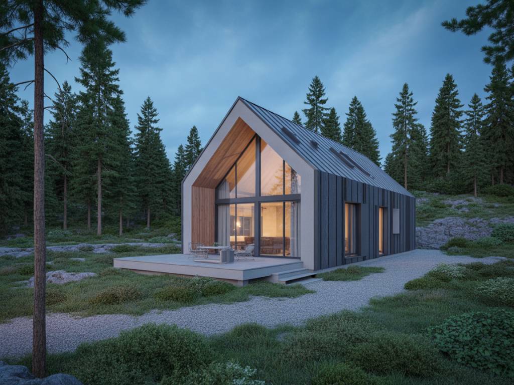 Comment un architecte peut sublimer un projet de chalet en rondins contemporain tout en respectant le site